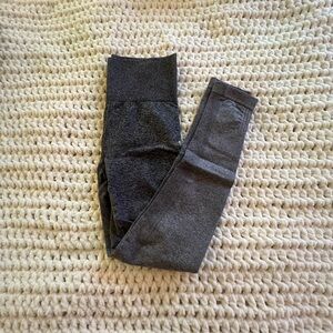 Gray High-Waisted Leggings